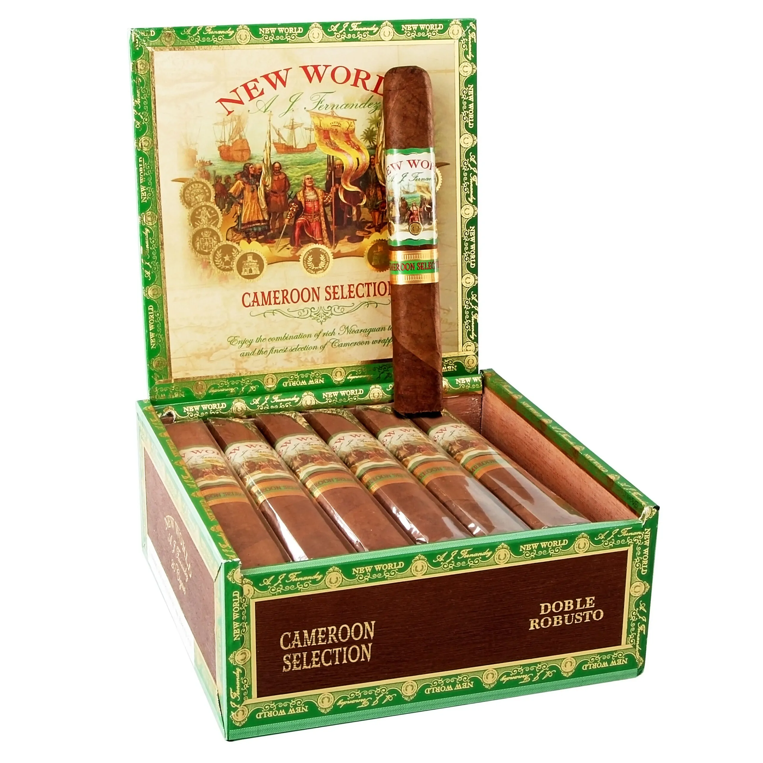 Aj Fernandez New World Cameroon Double Robusto 20’s