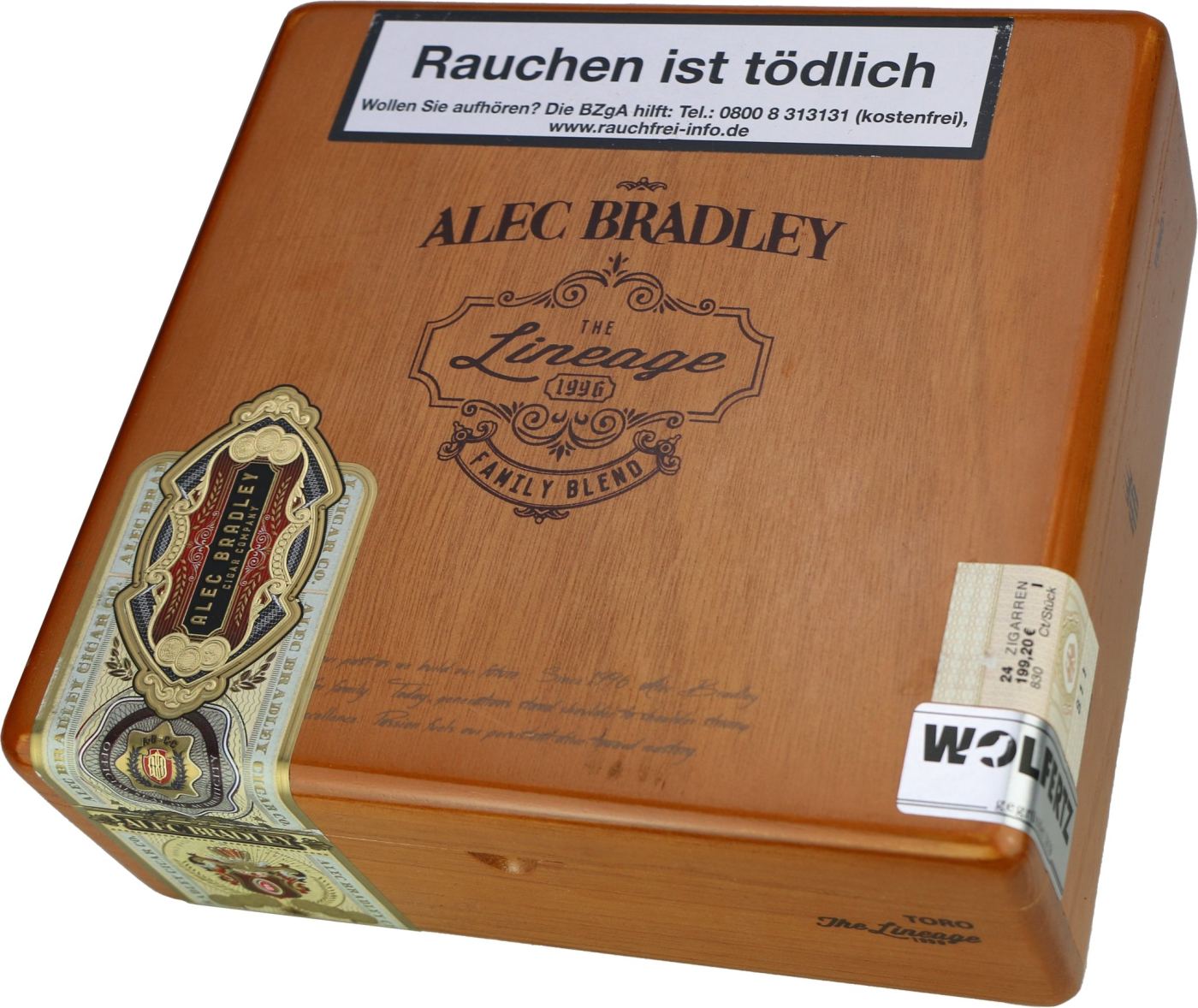 Alec Bradley Lineage Toro Puro 20’s