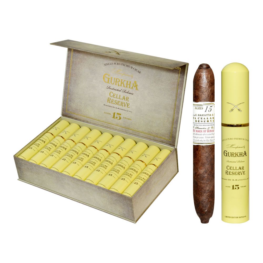 Gurkha Cellar Reserve 15 Year Hedonism Tubos Puro 20’s